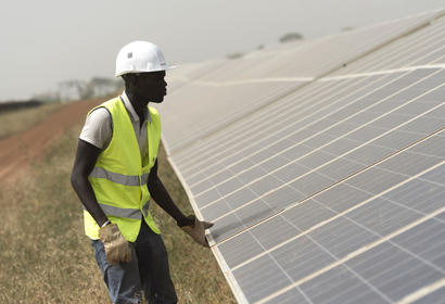 Renewable energy worker